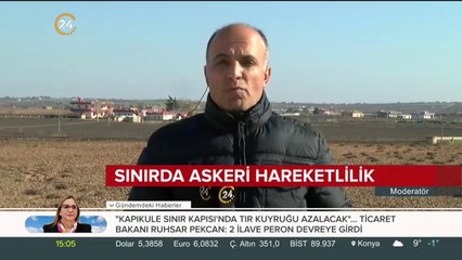 Sınırda askeri hareketlilik