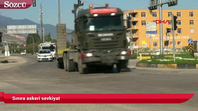 Sınıra askeri sevkiyat