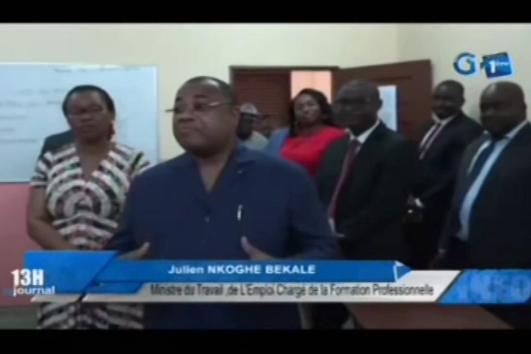 RTG/Visite du Ministre de la Formation Professionnelle au Centre de perfectionnement professionnelle de Nkembo