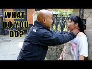 How to Survive Violent Attacks frontal choke against a wall Part 1| Women's Self Defense