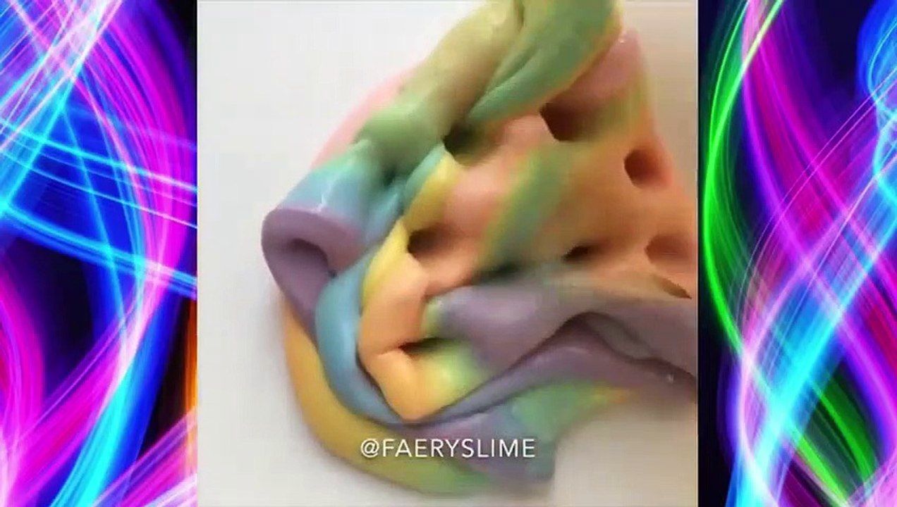Slime Coloring - Most Satisfying Slime ASMR Video #48 - Slime Angel