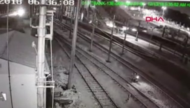 Tren kazasının görüntüleri ortaya çıktı