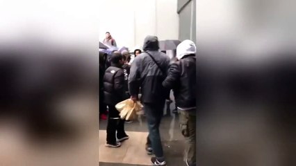 Mob beat up queue-jumper at limited edition Air Jordan sale in China