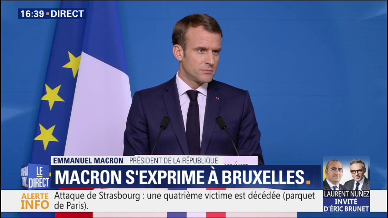 Gilets jaunes: Emmanuel Macron considère que la France "a besoin de retrouver un fonctionnement normal"