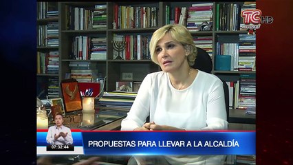 Candidata Cynthia Viteri da a conocer sus propuestas para llevar a la alcaldía