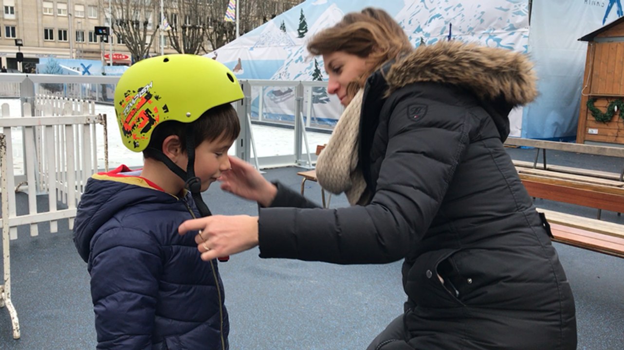 À Saint-Nazaire, Elias a testé la luge de Noël