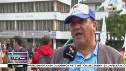 ESMAD reprime movilización de estudiantes universitarios en Colombia
