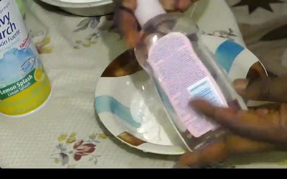 how to make slime with liquid starch, cornflour and water without dish soap, glue, washing up liquid