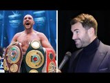 EDDIE HEARN: Tyson Fury #2 BEST HEAVYWEIGHT in The World!