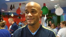 Man City visit children's hospital