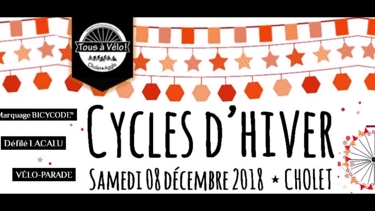 TAVCA - Cycles d'hiver 2018 : Bicycode, Lacalu et vélo-parade à Cholet