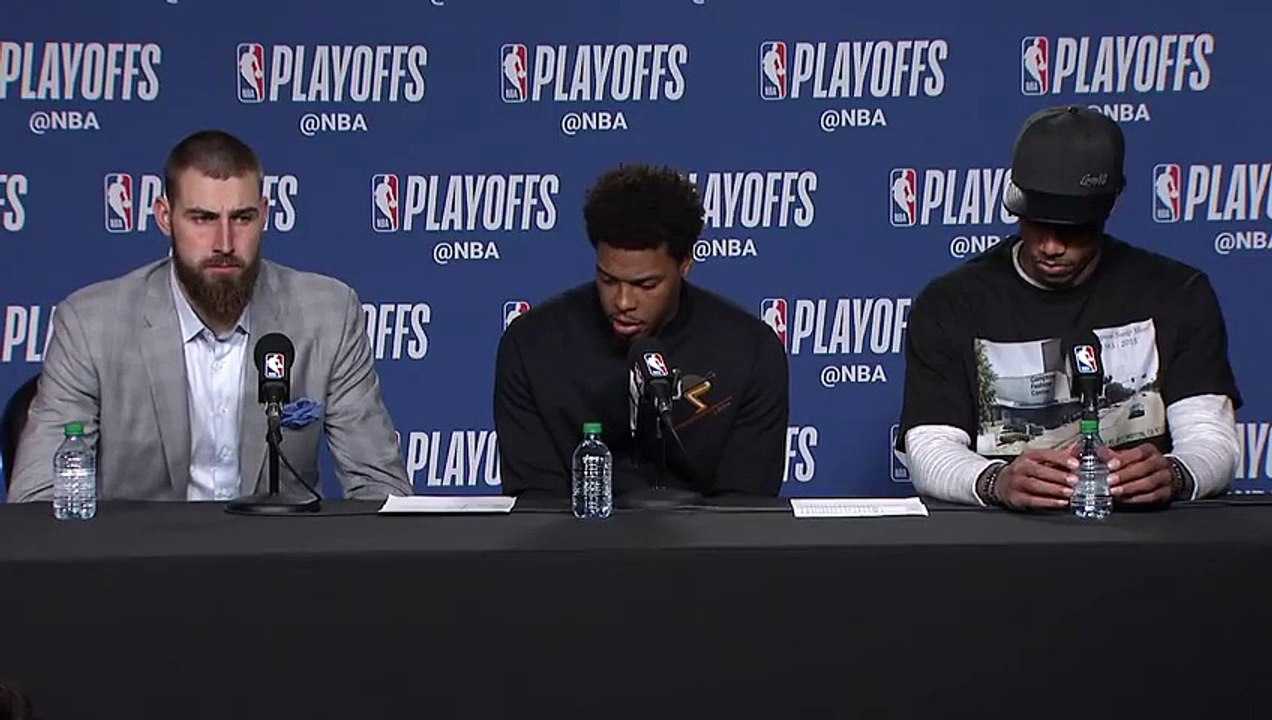 JV, Lowry & DeRozan postgame conference   Wizards vs Raptors Game 5   April 25, 2018   NBA Playoffs