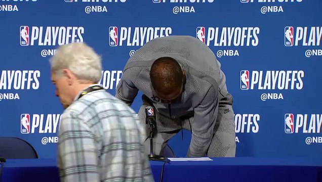 Kevin Durant Postgame conference Pelicans vs Warriors Game 1 April 28, 2018 NBA Playoffs