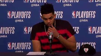 Karl-Anthony Towns Postgame conference   Rockets vs Timberwolves Game 4   April 23, 2018