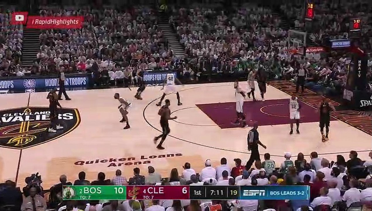 Kevin Love knocked down by Tatum   Celtics vs Cavs Game 6   May 25, 2018   NBA Playoffs