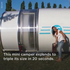 This Mini Camper Expands to Triple its Size in 20 Seconds