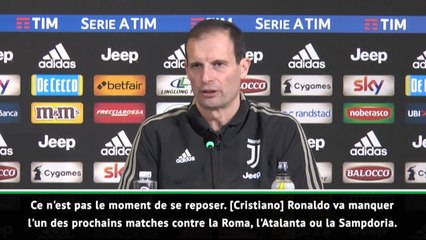 Download Video: Juventus - Allegri se prépare à faire souffler Ronaldo