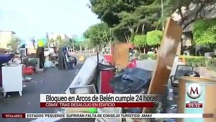 Bloqueo en Arcos de Belen cumple 24 horas