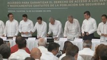 México comienza plan que garantiza atención sanitaria y medicamentos gratuitos