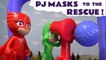 PJ Masks Superheroes Rescue after a Romeo Prank and Accident with Thomas and Friends - A Fun Family Friendly Toy Story for kids and Preschool Toddlers