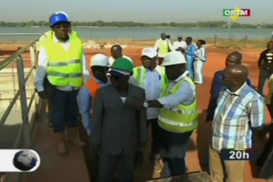 ORTM/Visite du Ministre de l’Energie et de l’Eau sur le chantier de Kabala pour l’alimentation en eau potable
