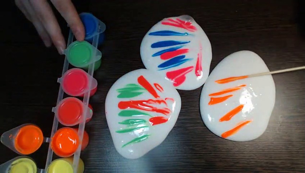 Slime Coloring - Adding Paint into White Slimes