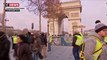 Paris : les premiers gilets jaunes se rassemblent place de l’Étoile