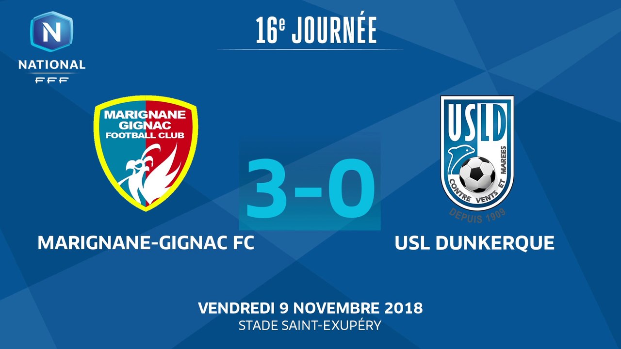 J16 : Marignane Gignac FC - USL Dunkerque (3-0), le résumé