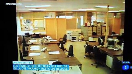 Noticia de Tve sobre los actos del 30 aniversario del 14 D de 1988, en Torrespaña