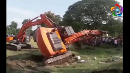 Excavator Fails, Accidents, Crash Compilation