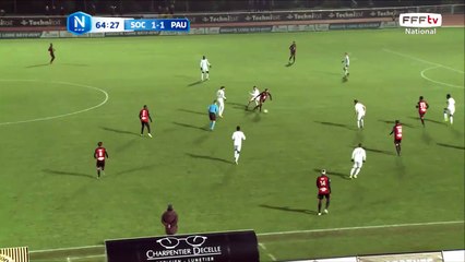 Superbe action collective de Cholet mais la frappe est repoussée de justesse du pieds par GUENDOUZ.