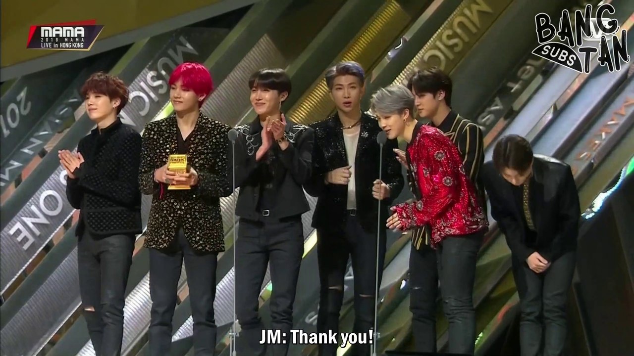 ENG] 181214 MAMA in Hong Kong - BTS Wins Best Asian Style