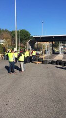 Gilets jaunes : les manifestants ont mis en place une opération péage gratuit à La Ciotat