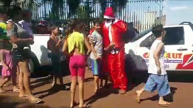 Comitiva proporciona manhã especial para crianças do Cascavel Velho