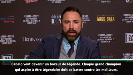 WBA super-moyens - De La Hoya : "Canelo veut devenir un boxeur de légende"