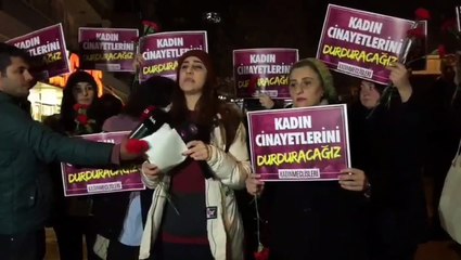 Ankara'da Kadın Cinayeti Protesto Edildi