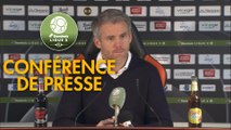 Conférence de presse FC Lorient - Chamois Niortais (1-1) : Mickaël LANDREAU (FCL) - Patrice LAIR (CNFC) - 2018/2019
