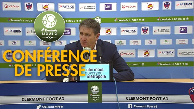 Conférence de presse Clermont Foot - RC Lens (0-0) : Pascal GASTIEN (CF63) - Philippe MONTANIER (RCL) - 2018/2019