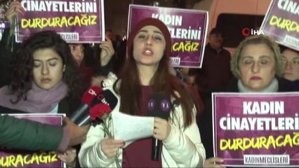 Ankara'daki kadın cinayeti protesto edildi