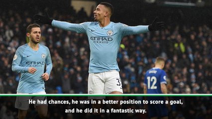 Guardiola heaps praise on goalscorer Jesus