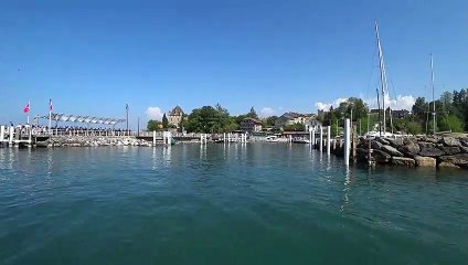 Port d'Yvoire depuis le lac Léman