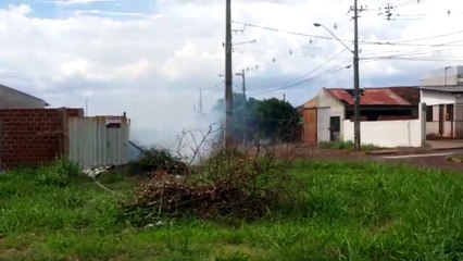 Fumaça gera reclamação na Rua Cipreste