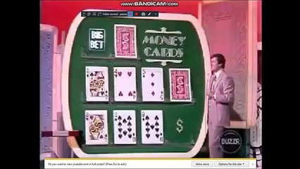 Card Sharks Money Cards Bust bonus clip