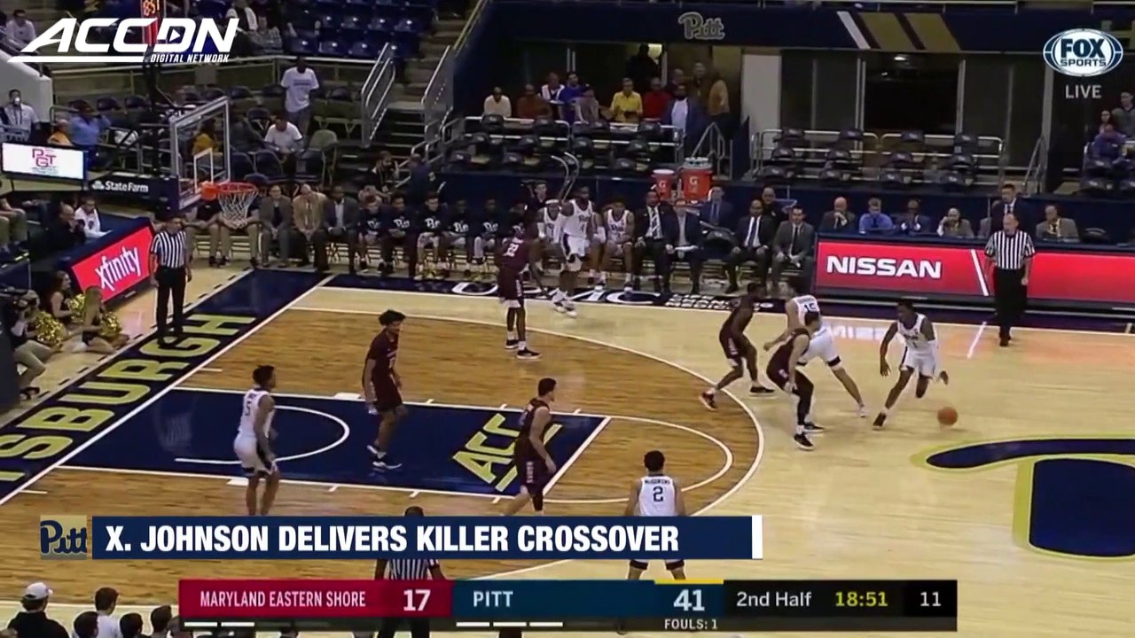 Pitt's Xavier Johnson Gets To The Rack With Killer Crossover