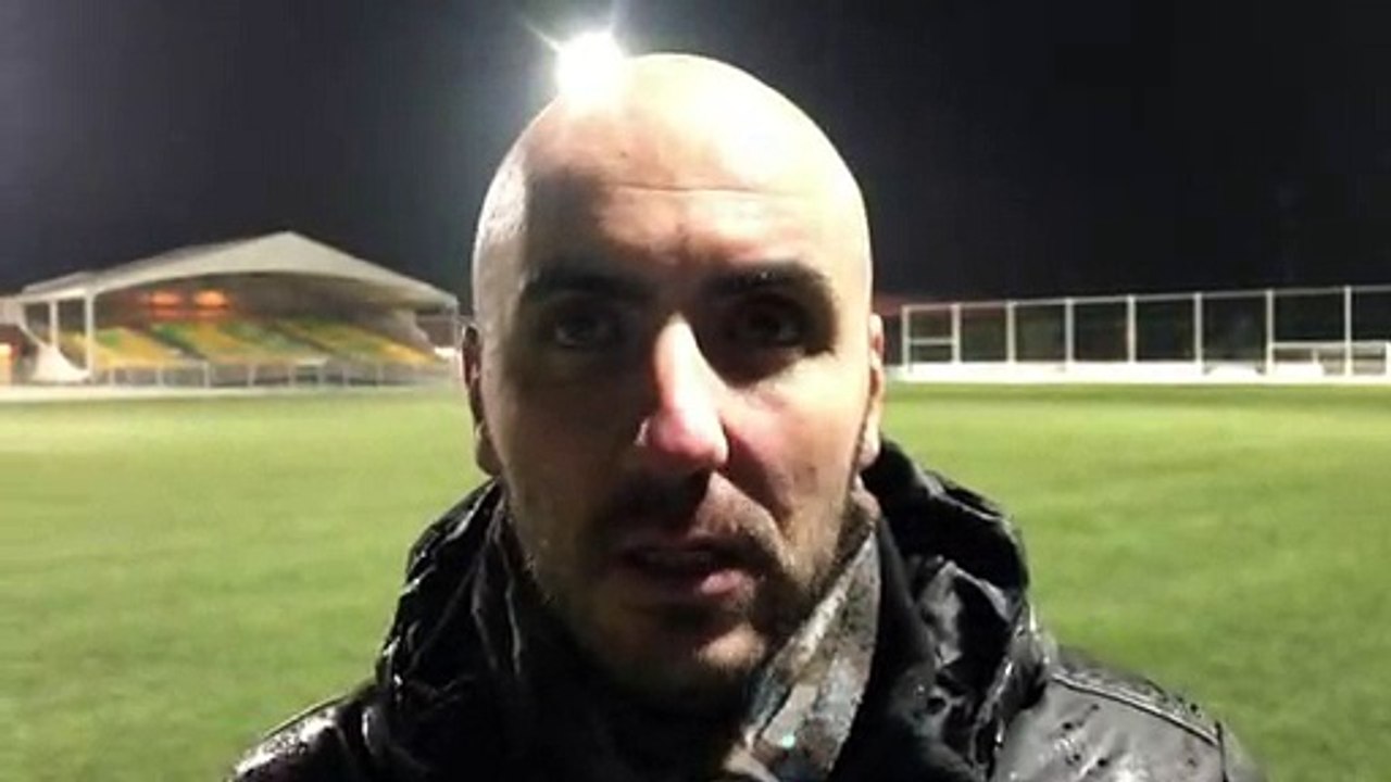 R2 (11ème journée) – Julien BERNARD réagit après le nul du FC BORDS de SAÔNE contre AUBENAS SUD ARDECHE