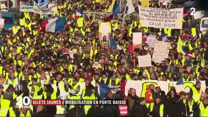 "Gilets jaunes" : mobilisation en forte baisse partout en France
