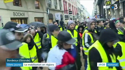 "Gilets jaunes" : Bordeaux, ville la plus mobilisée de l'"acte 5"