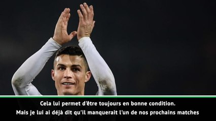 16e j. - Allegri : "Ronaldo est un grand professionnel"