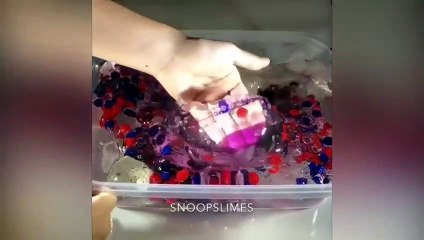 Clear Slime ASMR Mixing|| The Most Satisfying Clear Slime ASMR compilations #213