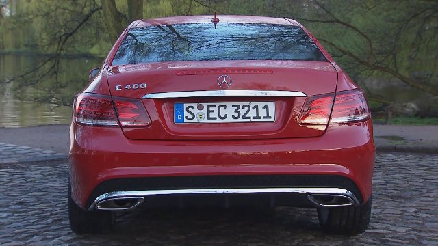 Mercedes Benz E400 Coupe Fire Opal Interior, Exterior and Drive